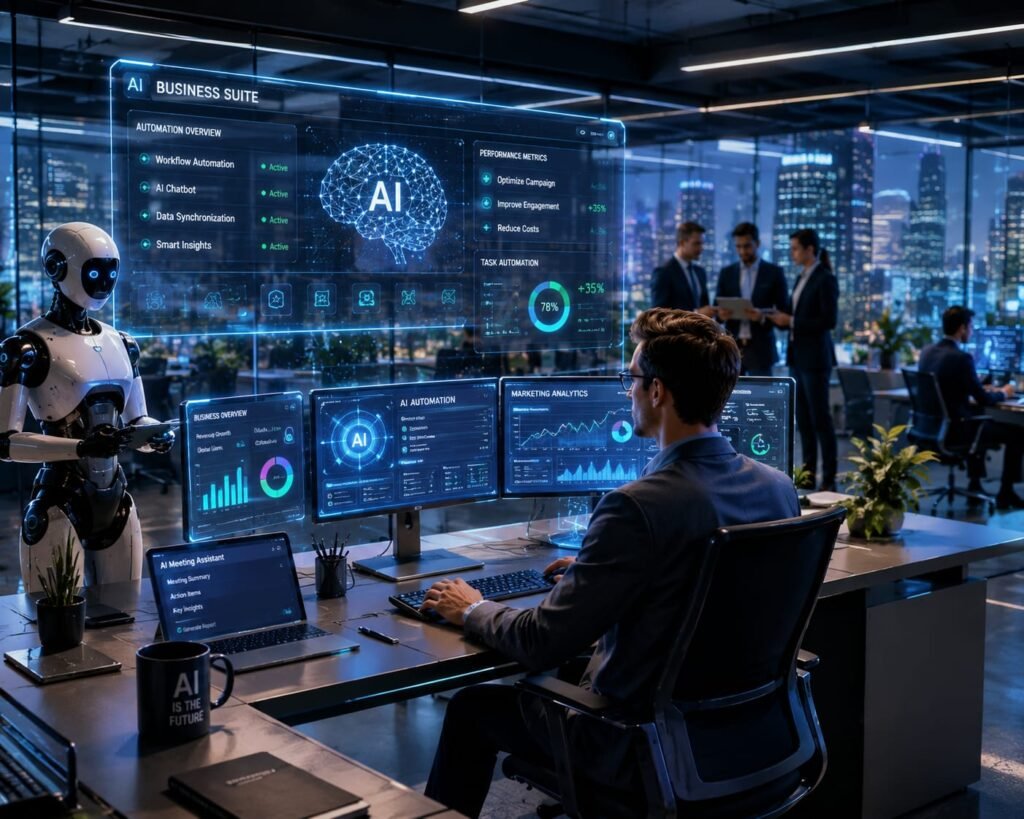 AI business automation tools and smart office technology