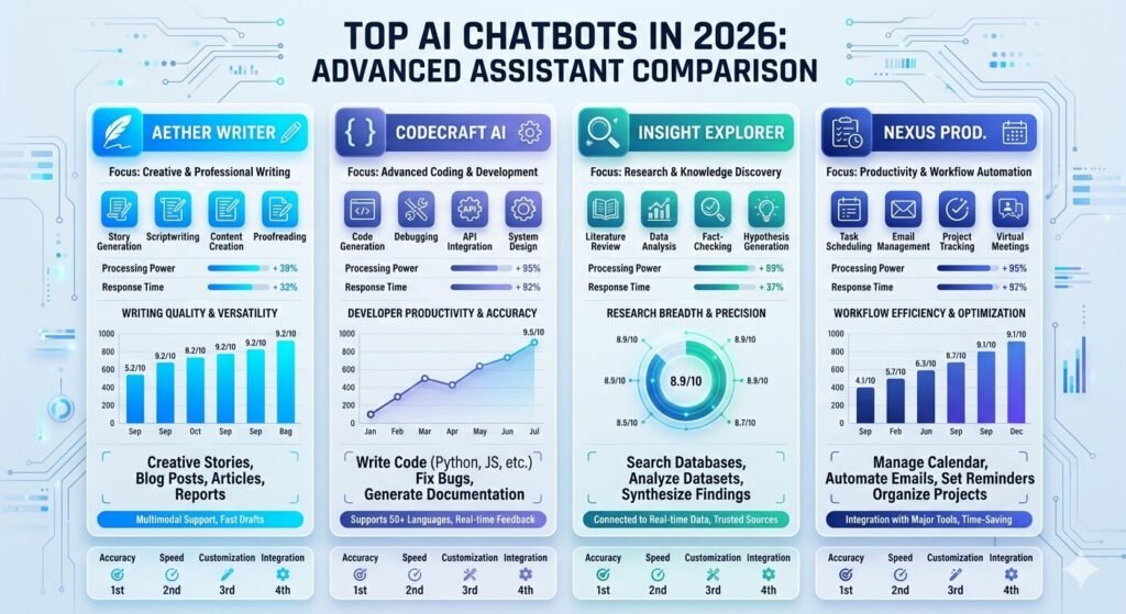 Top AI  ChatGPT Alternatives comparison in 2026,